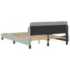 vidaXL Bedframe "Dover" 120x200 cm fluweel lichtgrijs