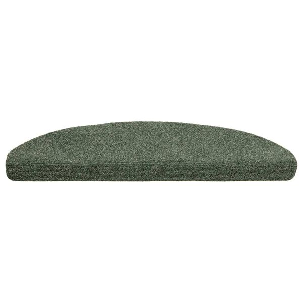 vidaXL Trapmatten Zelfklevend 30 stuks 65x21x4 cm Groen Halfrond Groot