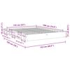 vidaXL Bedframe zonder matras 135x190 cm massief hout eiken