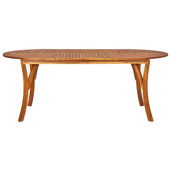 vidaXL Tuintafel 201x100x75 cm massief acaciahout