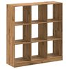 vidaXL Boekenkast 102x32x108 cm bewerkt hout artisanaal eikenkleurig
