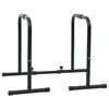 vidaXL Dip Bar Zwart 116 x 66 x 74,5 cm Gepoedercoat staal