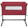 vidaXL Babybox met matras linnen rood