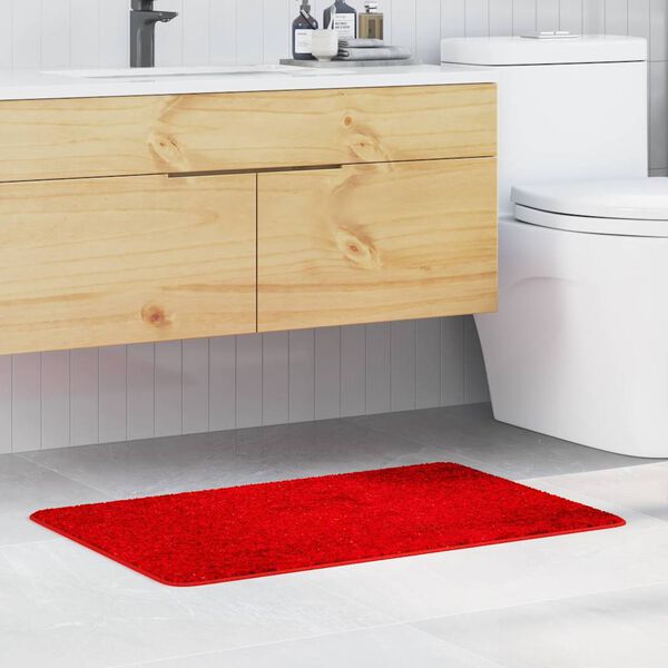 vidaXL Antislip Badmat Rood 60 x 90 cm PP
