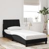 vidaXL Bedframe zonder matras "Hanko" fluweel zwart 90x190 cm