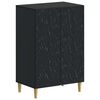 vidaXL Schoenenkast DELFT 59,5 x 39,5 x 90 cm Bewerkt hout Zwart