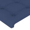 vidaXL Boxspring met matras stof blauw 140x190 cm
