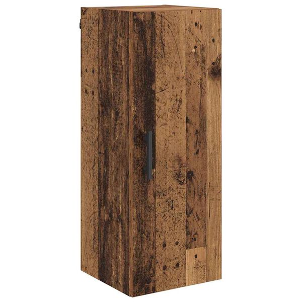 vidaXL Wandkast Oud Hout 34,5 x 34 x 90 cm Bewerkt hout