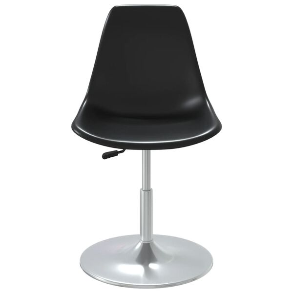 vidaXL Eetkamerstoelen draaibaar 4 st PP zwart