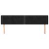 vidaXL Hoofdbord met randen 183x16x78/88 cm fluweel zwart