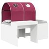 vidaXL Bed met Tunnel 3 st Artisian Eik en Rood Bewerkt hout