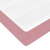 vidaXL Boxspringbed met matras Roze 80 x 220 cm Stof