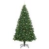 vidaXL Kunstkerstboom Groen 240 cm PVC en Staal en Kunststof