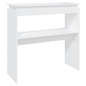 vidaXL Wandtafel 80x30x80 cm bewerkt hout wit