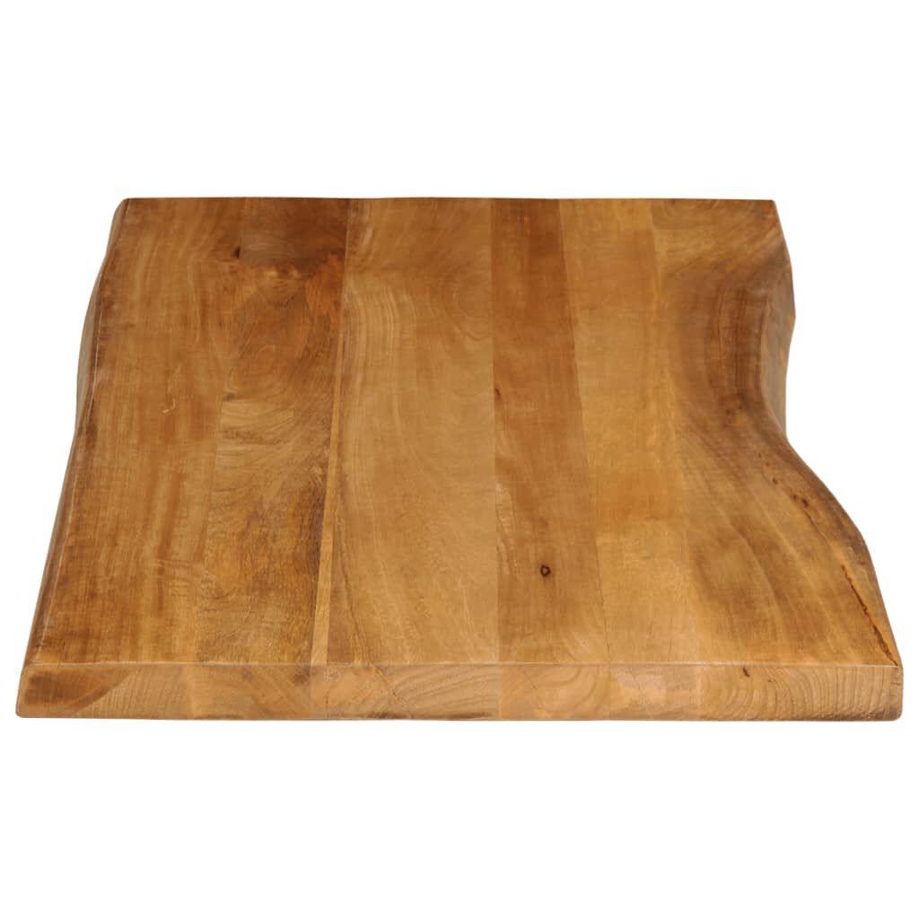 vidaXL Tafelblad met natuurlijke rand 100x60x2,5 cm massief mangohout