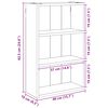 vidaXL Badkamer wandkast met plank Grijze Sonoma 40 x 16 x 62,5 cm