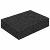 vidaXL Rubber granulaat patio pad 25 pcs Zwart 9 x 6 x 2 cm Rubber