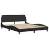 vidaXL Bedframe "Viana" zonder matras kunstleer zwart 160x200 cm