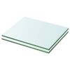 vidaXL Schappen 2 st 20x20 cm glas transparant