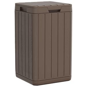 vidaXL Tuinafvalbak 38x38x65 cm polypropeen bruin