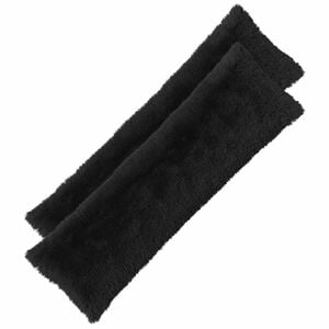 vidaXL Kussen met kussen HEERLEN Zwart 40 x 145 cm PV Fleece