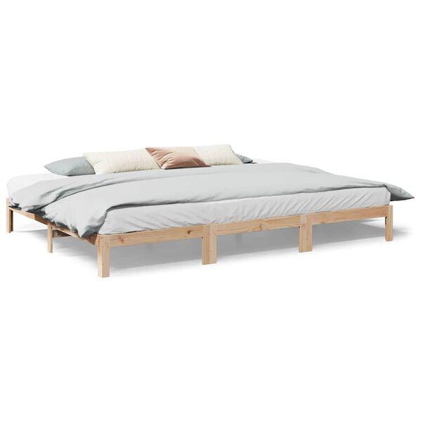 vidaXL Bedframe Family zonder matras 240x200 cm massief grenenhout