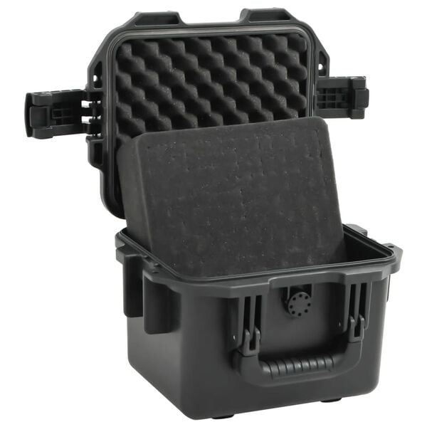 vidaXL Flightcase draagbaar 30x24,5x20 cm PP zwart