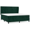 vidaXL Boxspring met matras fluweel donkergroen 180x200 cm