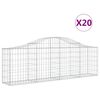 vidaXL Schanskorven 20 st gewelfd 200x30x60/80 cm ijzer