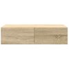 vidaXL Wandschap met lades 60x26,5x15cm bewerkt hout sonoma eikenkleur