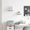 vidaXL Wandschappen zwevend 2 st 23x23,5x3,8 cm MDF eikenkleurig