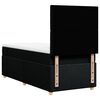 vidaXL Boxspring met matras stof zwart 90x190 cm