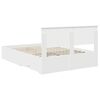 vidaXL Bedframe met hoofdeinde met lade Wit 140 x 190 cm Bewerkt hout