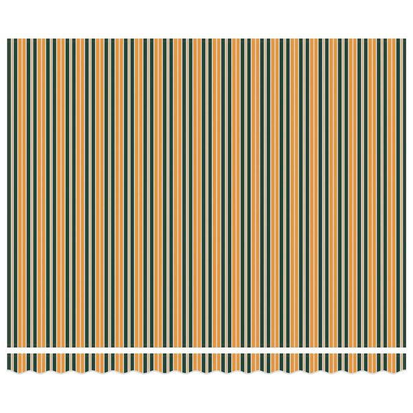 vidaXL Markies Groen en Geel 350 x 250 x 165 cm Polyester en Aluminium