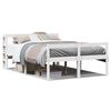 vidaXL Seniorenbed met hoofdbord massief grenenhout wit 120x200 cm
