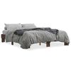vidaXL Bedframe bewerkt hout metaal bruin eikenkleur 150x200 cm