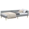 vidaXL Hoekbedframe Lichtgrijs 80 x 200 cm Stof