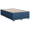 vidaXL Boxspring met matras stof blauw 100x200 cm