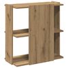 vidaXL Boekenkast 3-laags 60x30x60 cm bewerkt hout artisanaal eiken