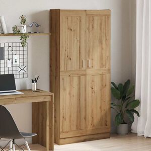 vidaXL Hoge kast 82,5x30,5x185 cm bewerkt hout artisanaal eikenkleur