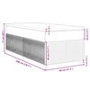 vidaXL Boxspring met matras stof blauw 80x200 cm