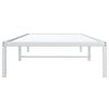 vidaXL Bedframe metaal wit 90x200 cm