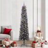 vidaXL Kunstkerstboom met 300 LED Groen 210 cm PVC en Plastic en Staal