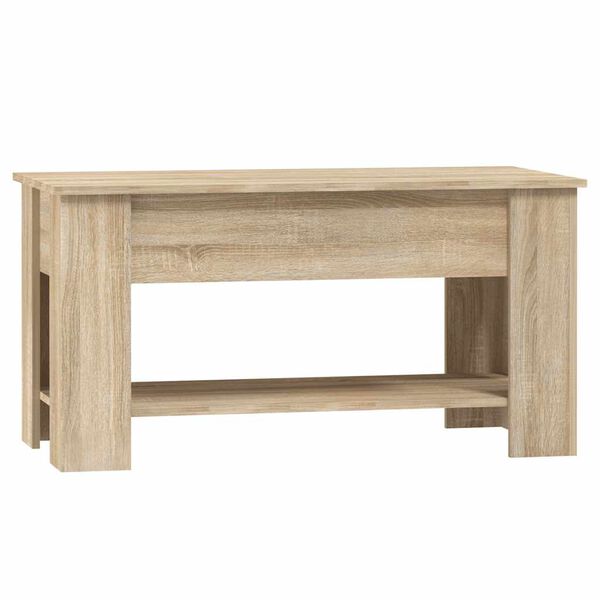 vidaXL Salontafel 101x49x52 cm bewerkt hout sonoma eikenkleurig