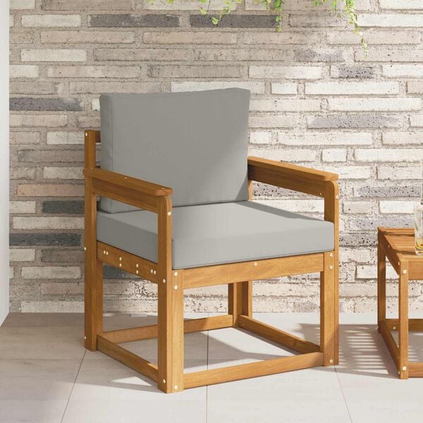 vidaXL Tuinbank Massief Acaciahout en Polyester