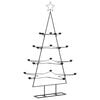 vidaXL Kerstdecoratie kerstboom 140 cm metaal zwart