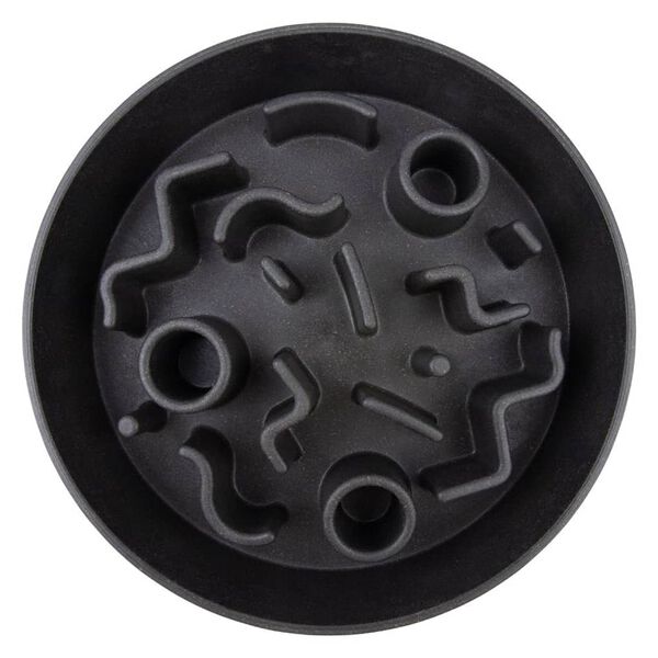 DISTRICT70 Slowfeeder voor honden 28 cm bamboe donkergrijs