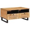 vidaXL Salontafel Artisan Eiken 80 x 54 x 40 cm Massief Mango Hout