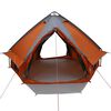 vidaXL Teepee Tent met dak Grijs en Oranje 490 x 410 x 210 cm