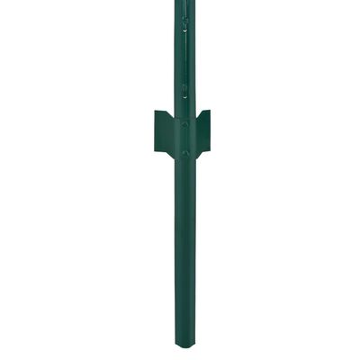 vidaXL Draadgaashek met palen 25x0,5 m staal groen
